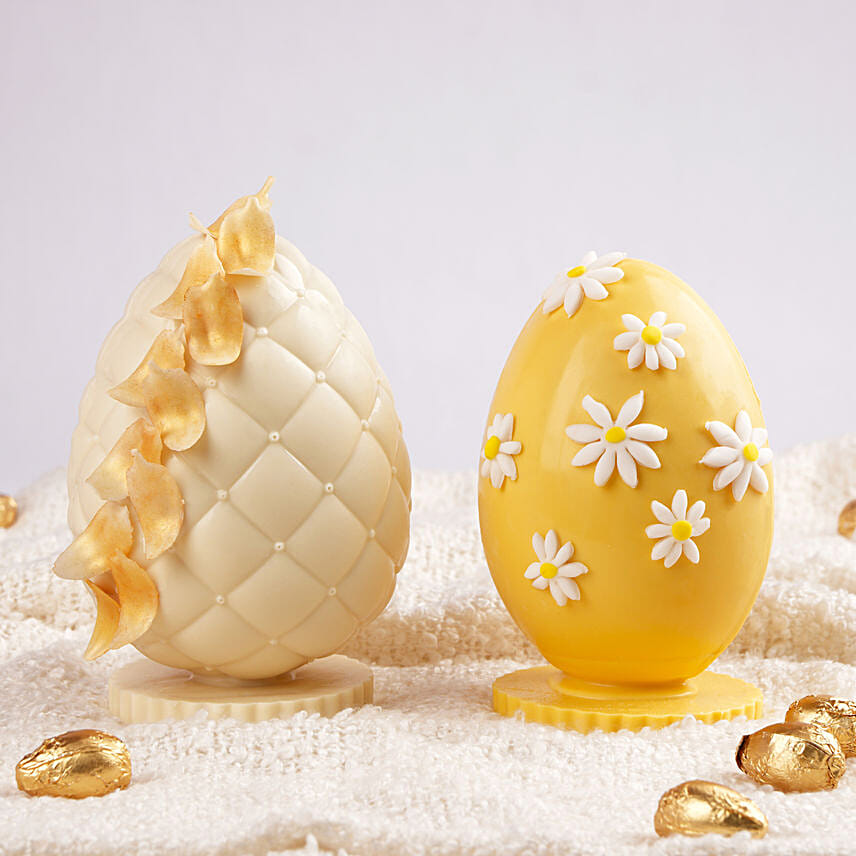 Easter 2 Pcs Designer Eggs: شوكولاته عيد الفصح