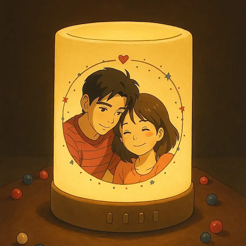 Ghibli Personalised With love Bluetooth LED Speaker: Personalised Ghibli