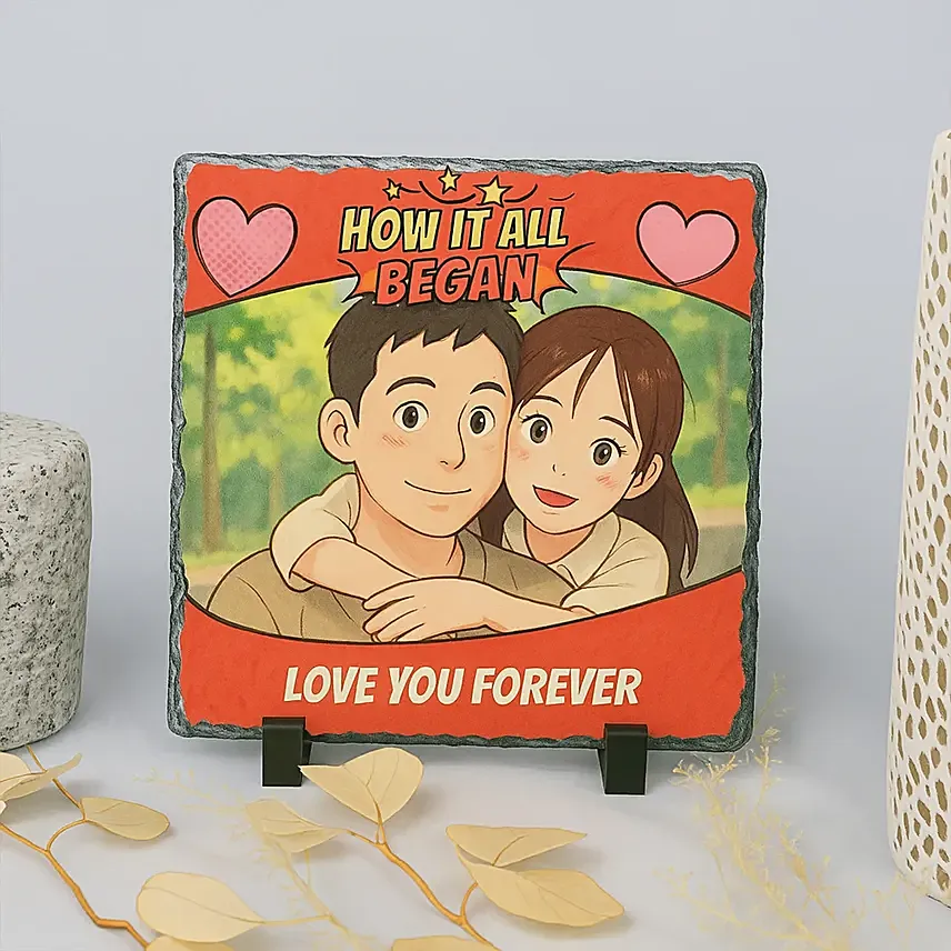 Ghibli Style Love You Forever Personalised Frame: Personalised Ghibli