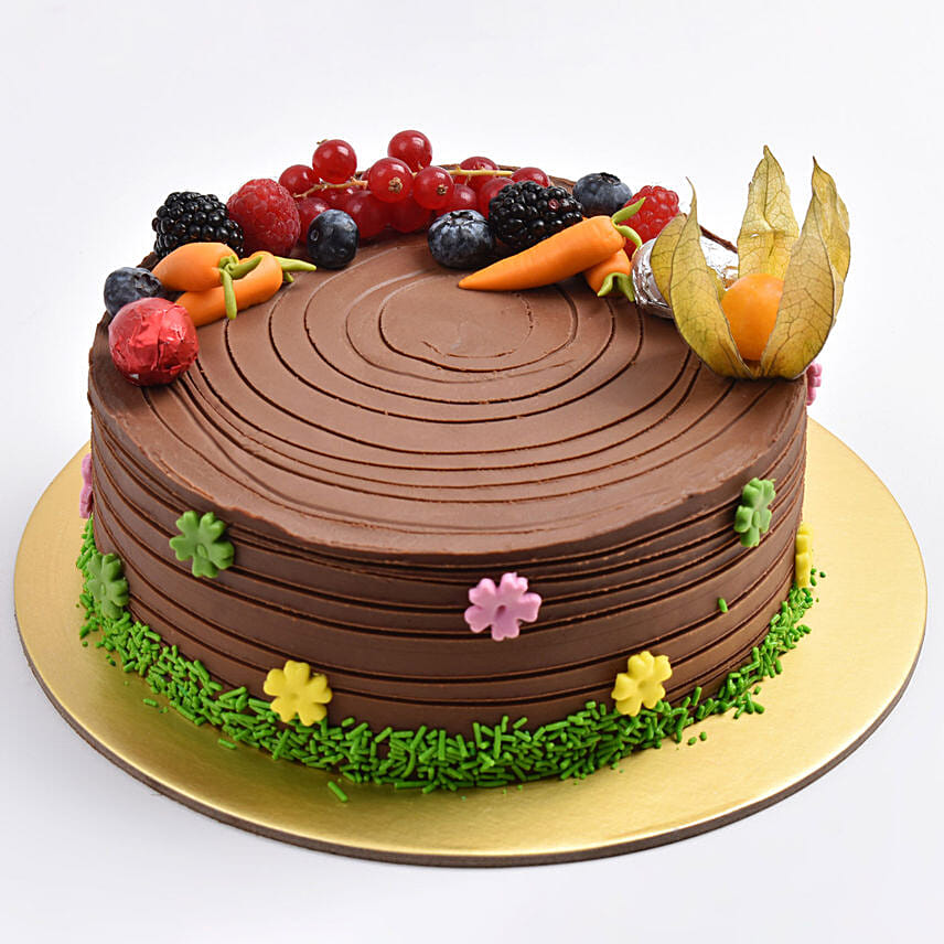Happy Easter Chocolate Cake 8 Portion: Easter Cakes in Dubai