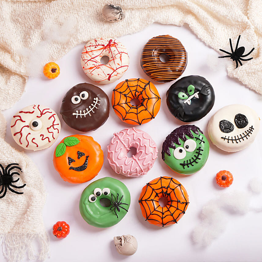 Haunted Dozen Donut Box: Halloween Cakes