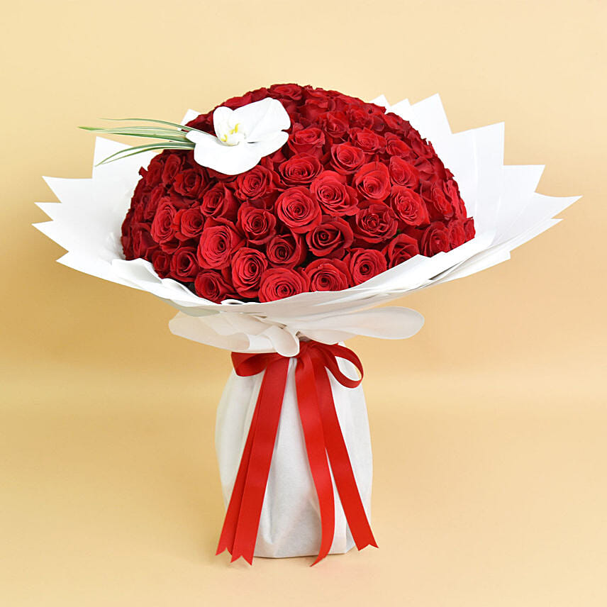 Hundred Hearts For You: Red Flowers Bouquets