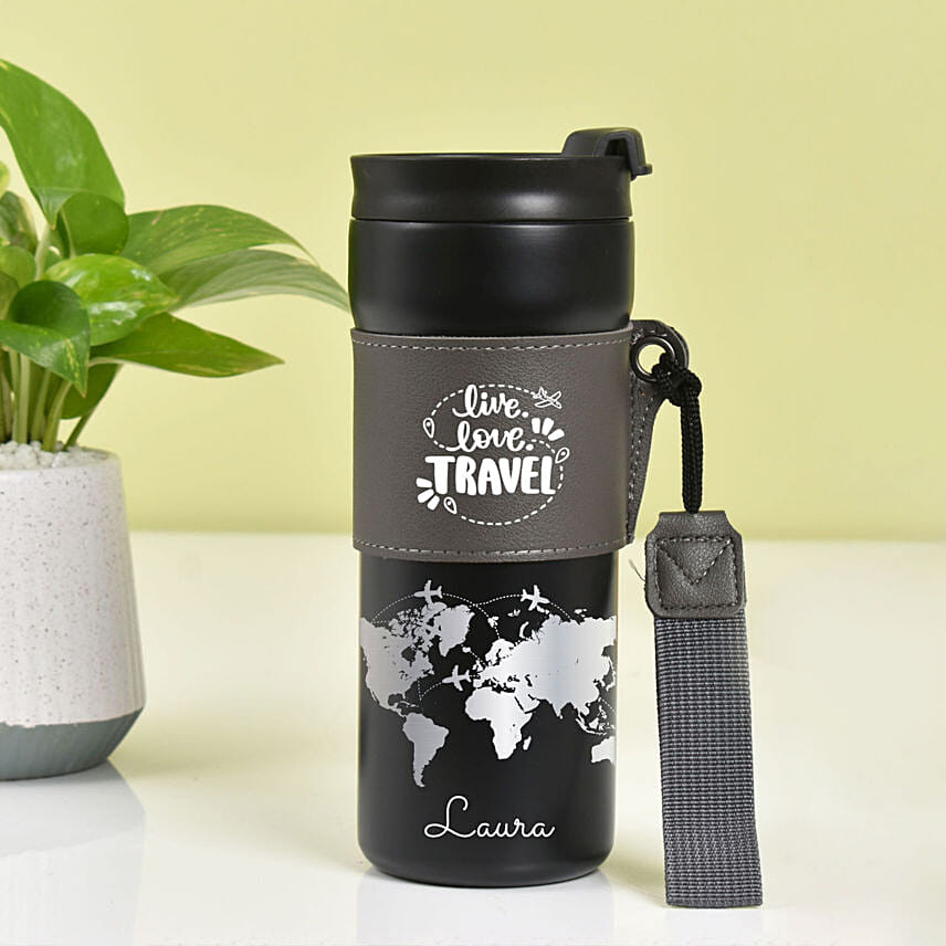 Live Love Travel Personalized Water Bottle: 
