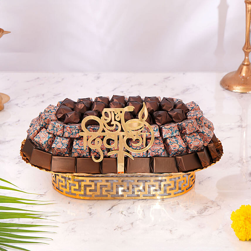 Luxe Delight Diwali Tray: Diwali Sweets