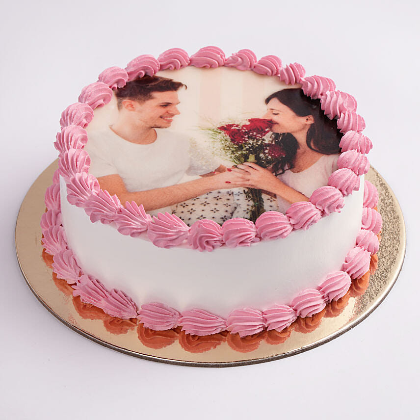 Memorable Anniversary Photo Cake 500Gm: Anniversary Photo Cakes