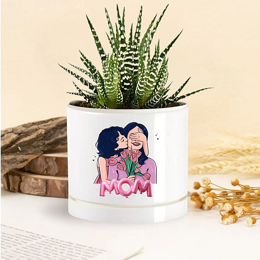 Mom Love Blooms Echeveria Plant: أوعية نباتات مخصصة اونلاين
