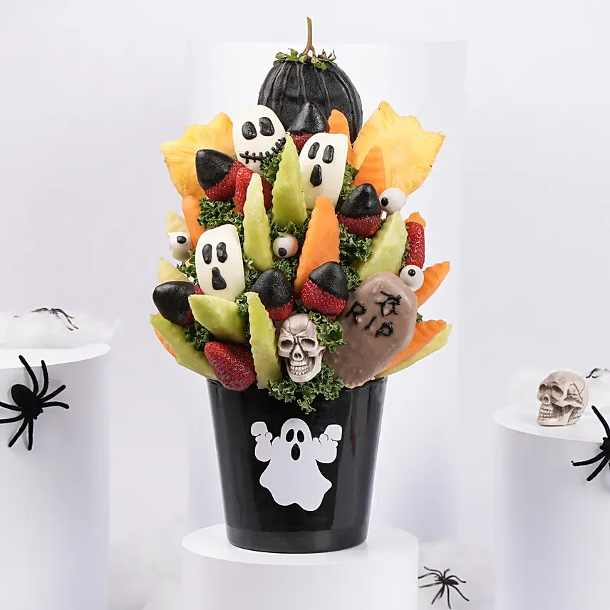 Monster Mallow Fruit Bites: Halloween Chocolate