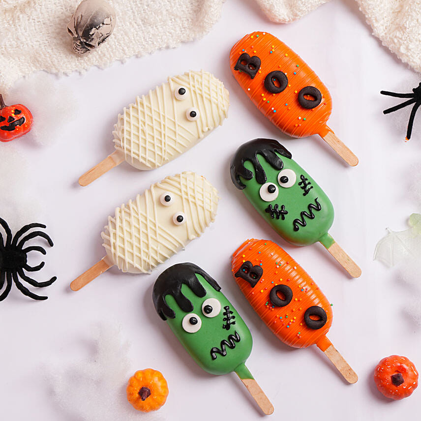 Monster Trio Halloween Cakes Pops: توصيل هدايا الهالوين خلال ساعة