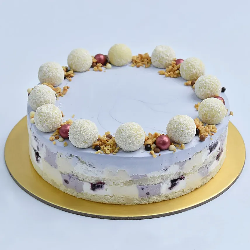 Mouth Watering Vanilla Blueberry Cake: 