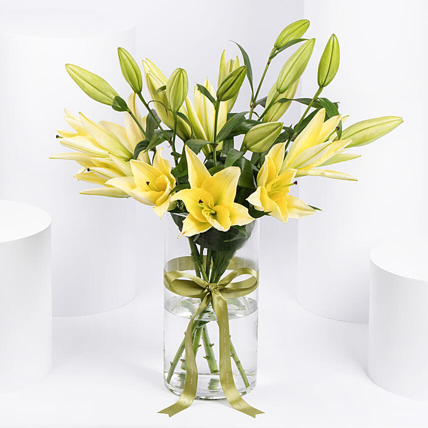 Oriental Charm Lilies Arrangement: Business Gifts