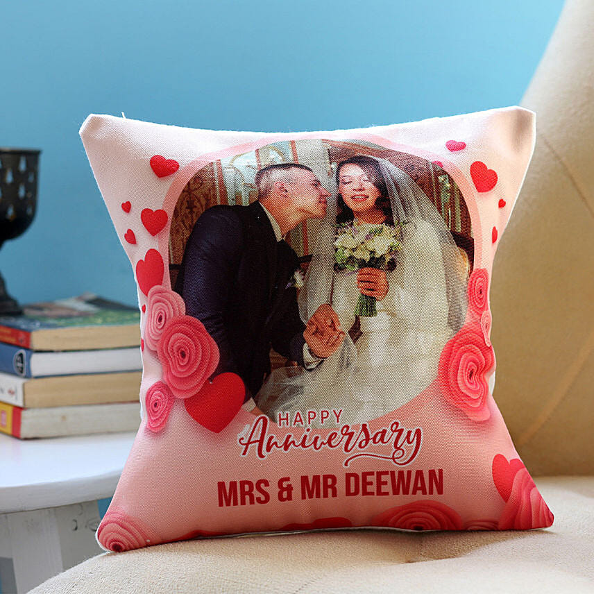 Personalised Anniversary Cushion: Personalised Cushions