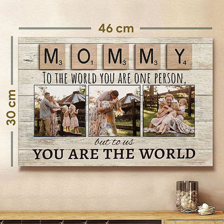 Personalised Canvas Photo Frame For MOM: Personalised Mothers Day Gifts
