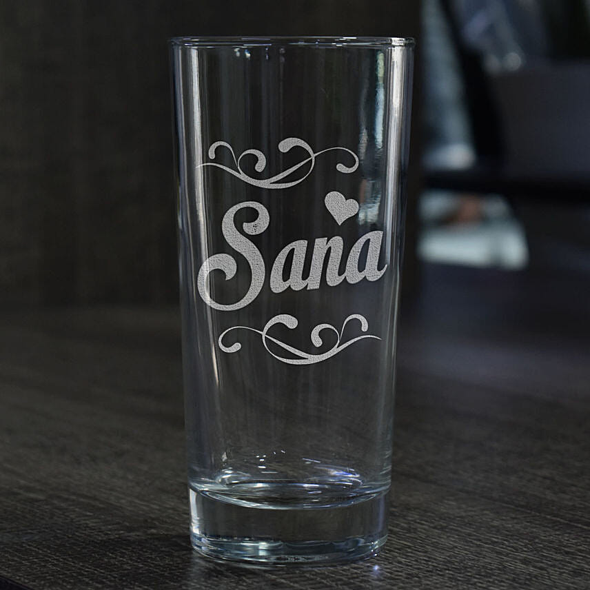 Personalised Engraved Water Glass: Accessories for Him