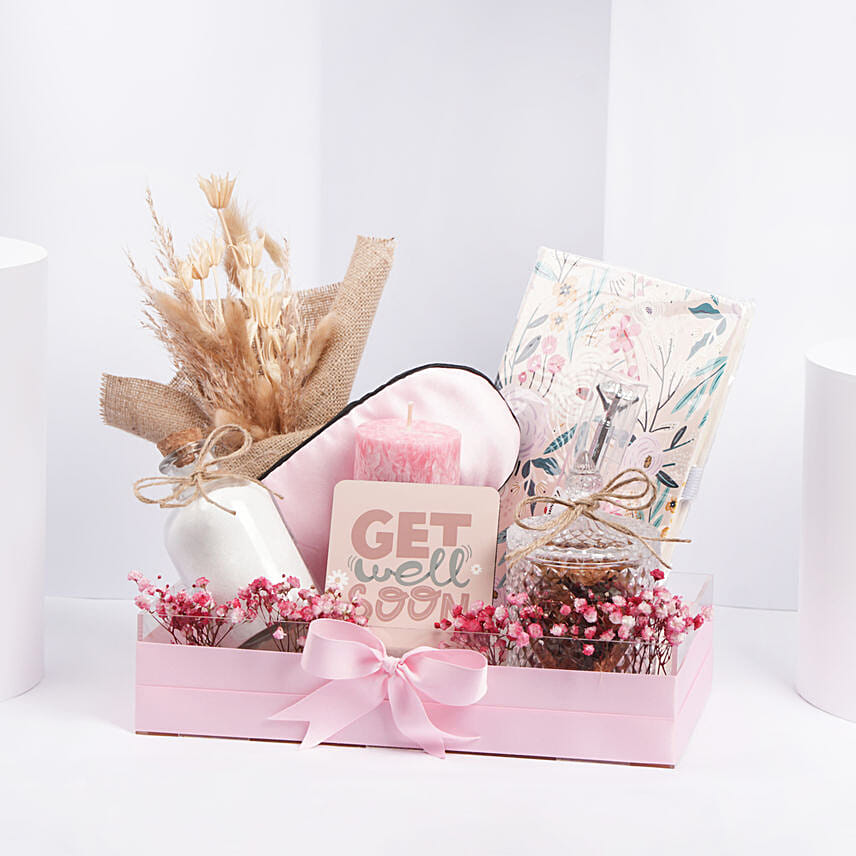 Pink Healing Hug Hamper: Breast Cancer Gifts