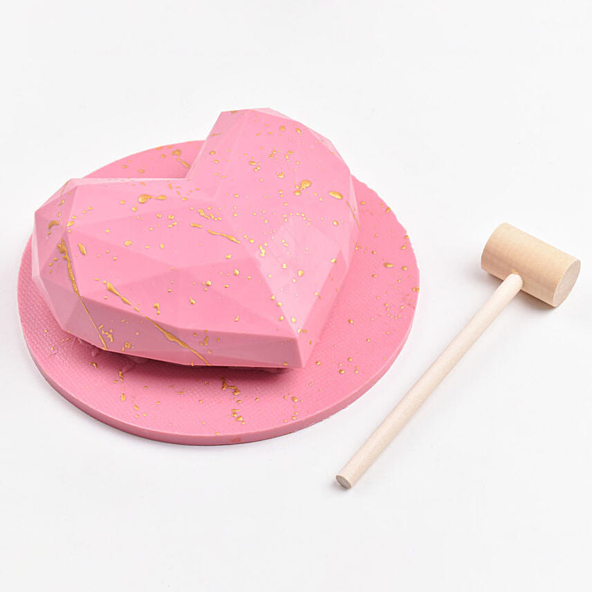 Pink Heart Shape Pinata Chocolate: 