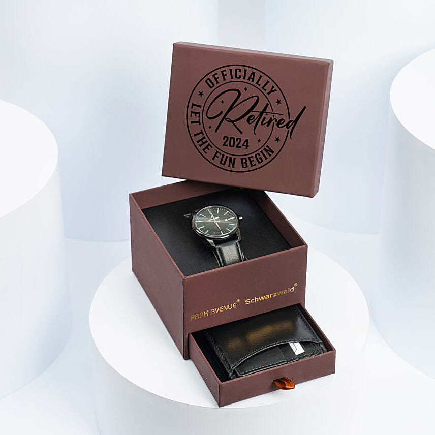 Premium Watch And Wallet Box For Retirement Day: 