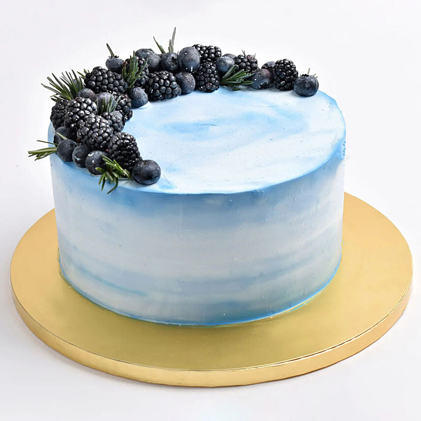 Pretty Sky Blueberry Cake: Cake for Mom