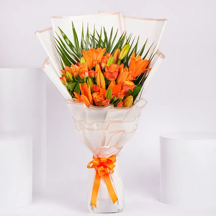 Radiance of Floral Beauty: Orange Flower Bouquets