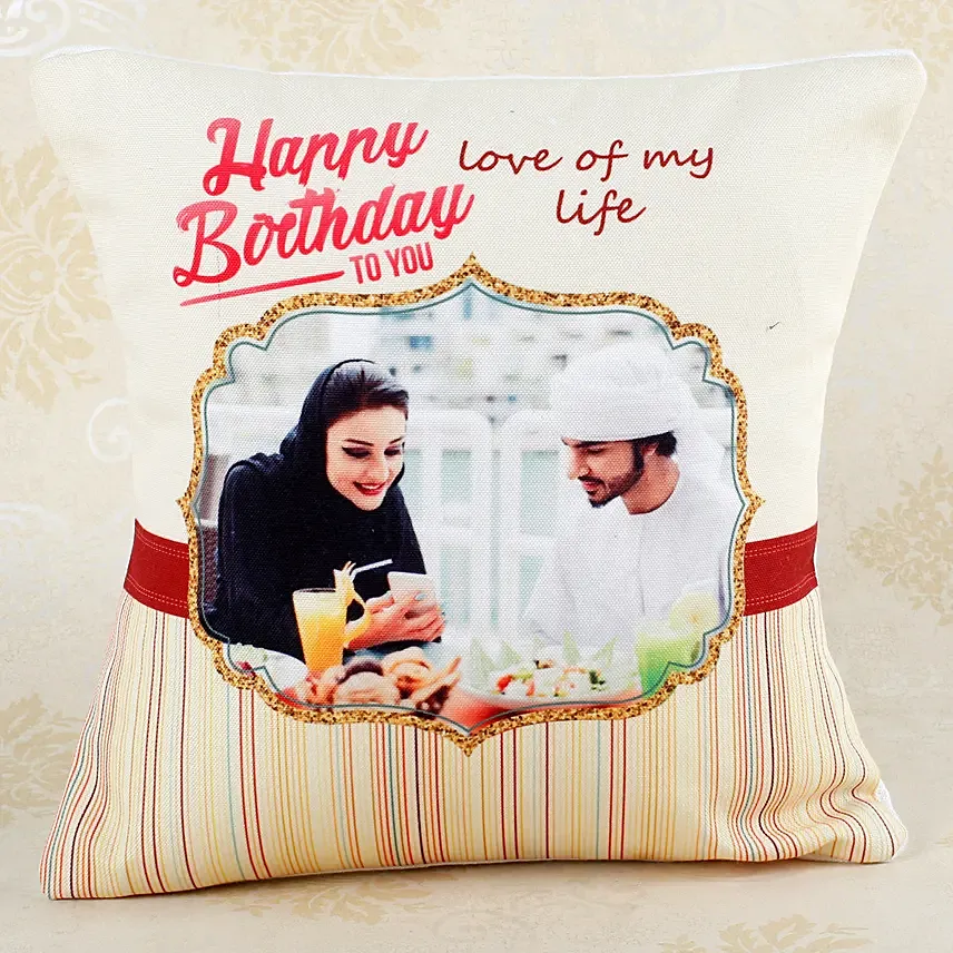 Romantic Birthday Personalized Cushion: Personalised Cushions