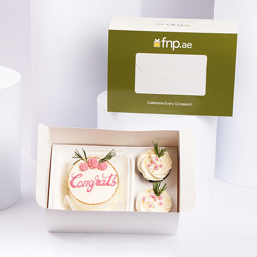 Rose Garden Celebration Cake: Order Delicious Cupcakes in Dubai