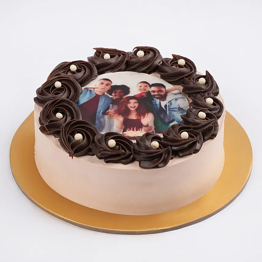 Sinful Chocolate Symphony Photo Cake: Anniversary Cakes to Sharjah