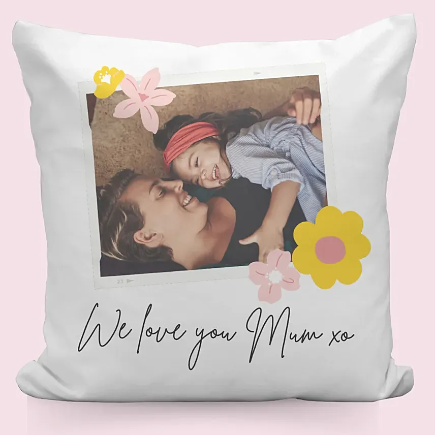 Smiles With Mom Personalised Cushion: Mothers Day Cushions