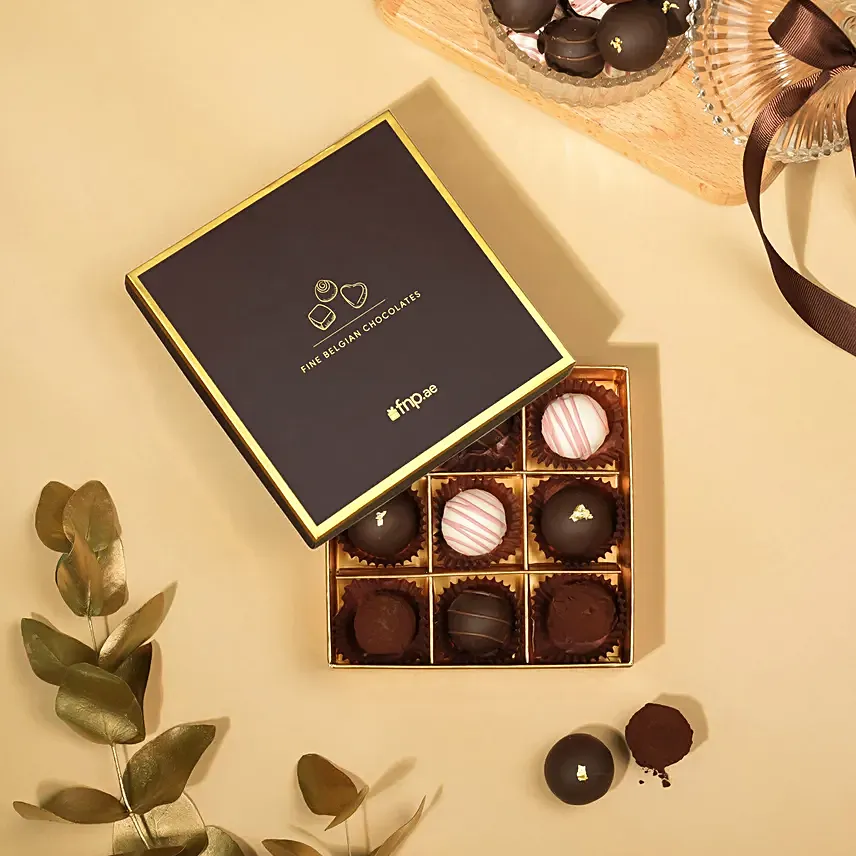 Truffle Temptation Box Of 9: 