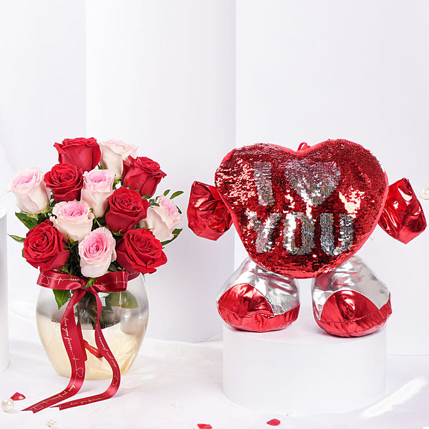 Gift of Romance N Affection: Teddy Day Flowers