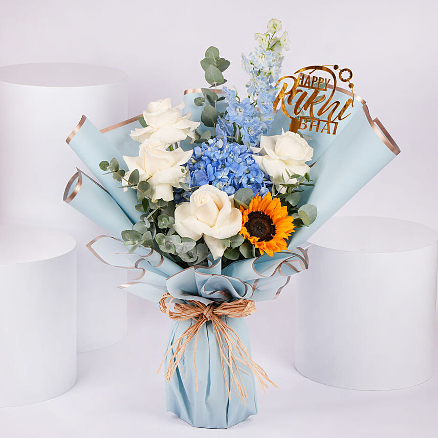 Vibrant Rakhi Bouquet For Bhai: Rakhi 