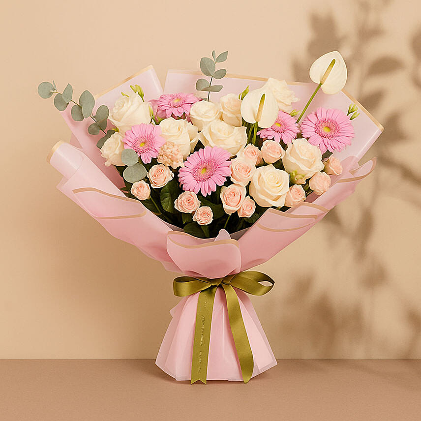 Moon Blossom Crown Collection: Gerberas Flower Bouquets