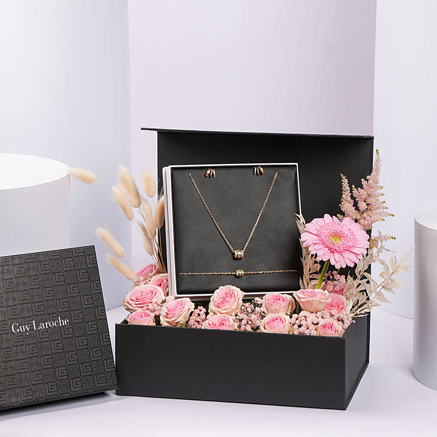 Guy Laroche Gold Plated Crystals Jewelry Gift Set: Guy Laroche Gifts