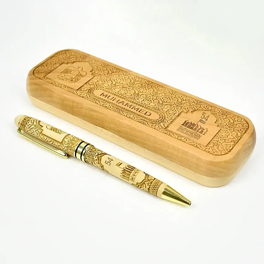 National Day Engraved Pen in Box: 