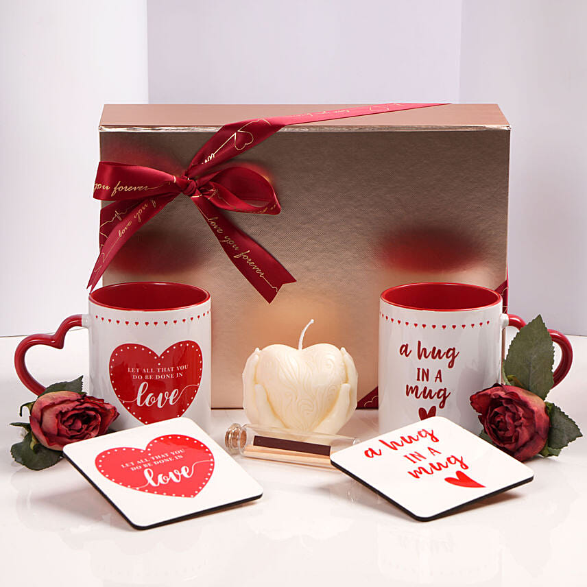 A Hug In A Mug Hamper: Anniversary Gift Hampers