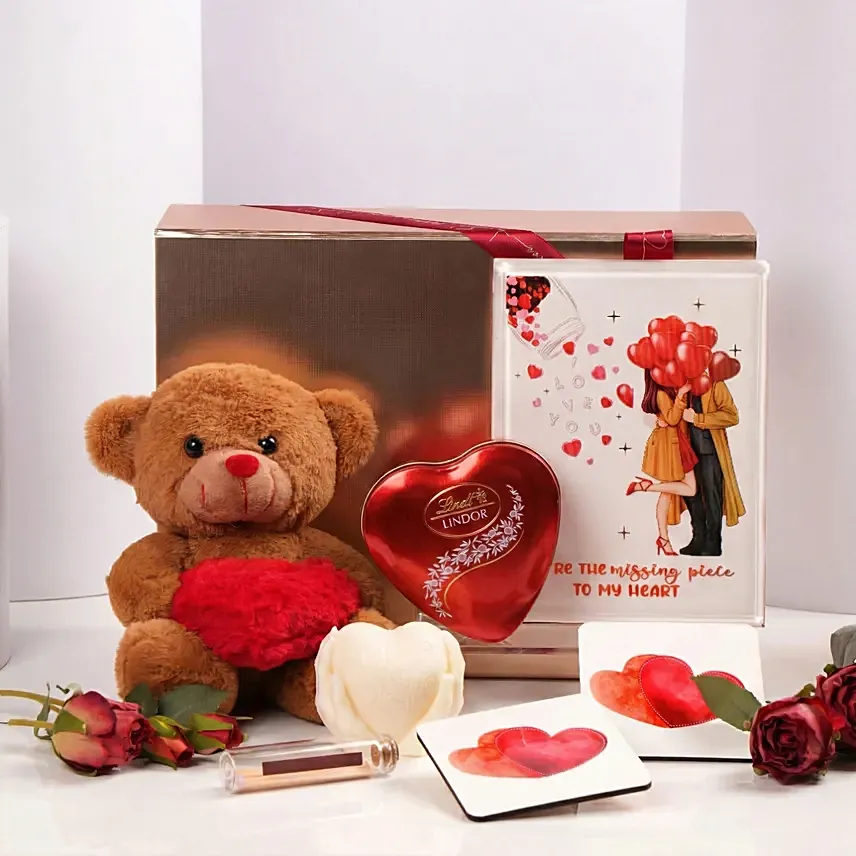 Eternal Love Teddy Hamper: Hug Day Gifts