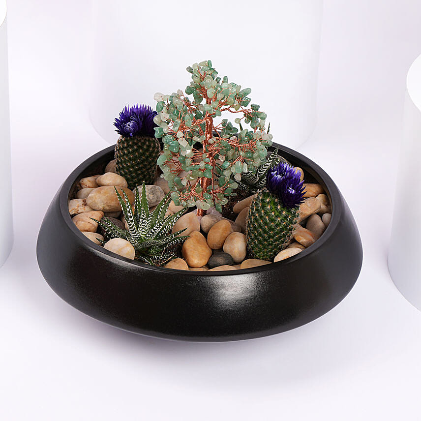 Serene Garden Succulent Planter: Home Decor Items