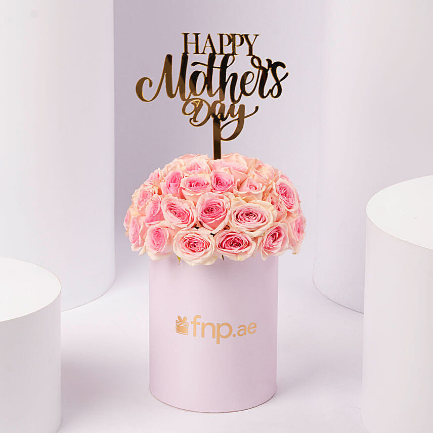 Mothers Day Blush Pink Roses Box: Mother's Day Gifts