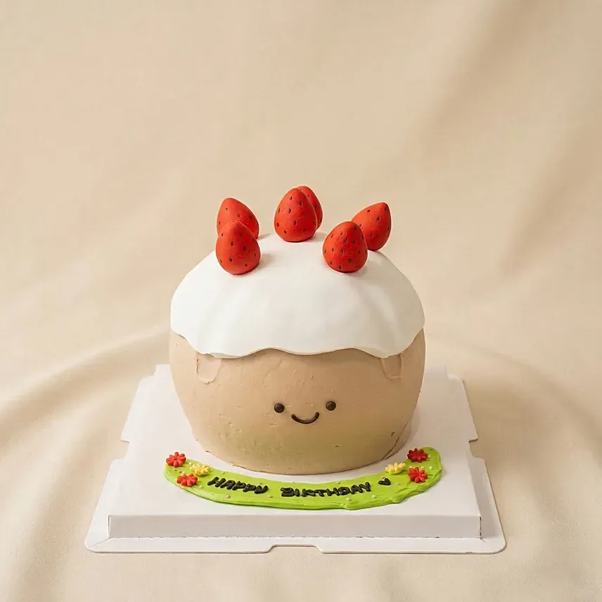 Berry Smile Jellycat Birthday Fudge Cake 1 KG: Jellycat Cakes