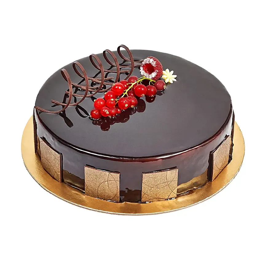 500gm Eggless Chocolate Truffle Cake: Anniversary Gift For Husband
