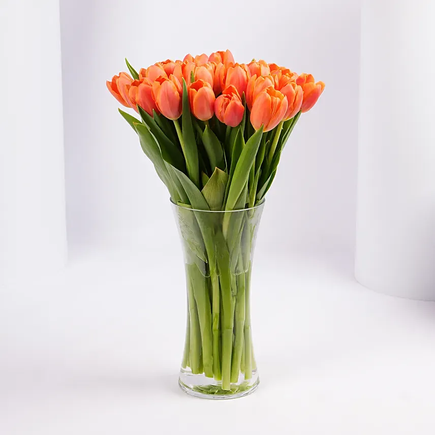 30 Orange Tulip Collection: Tulip Flower Bouquets