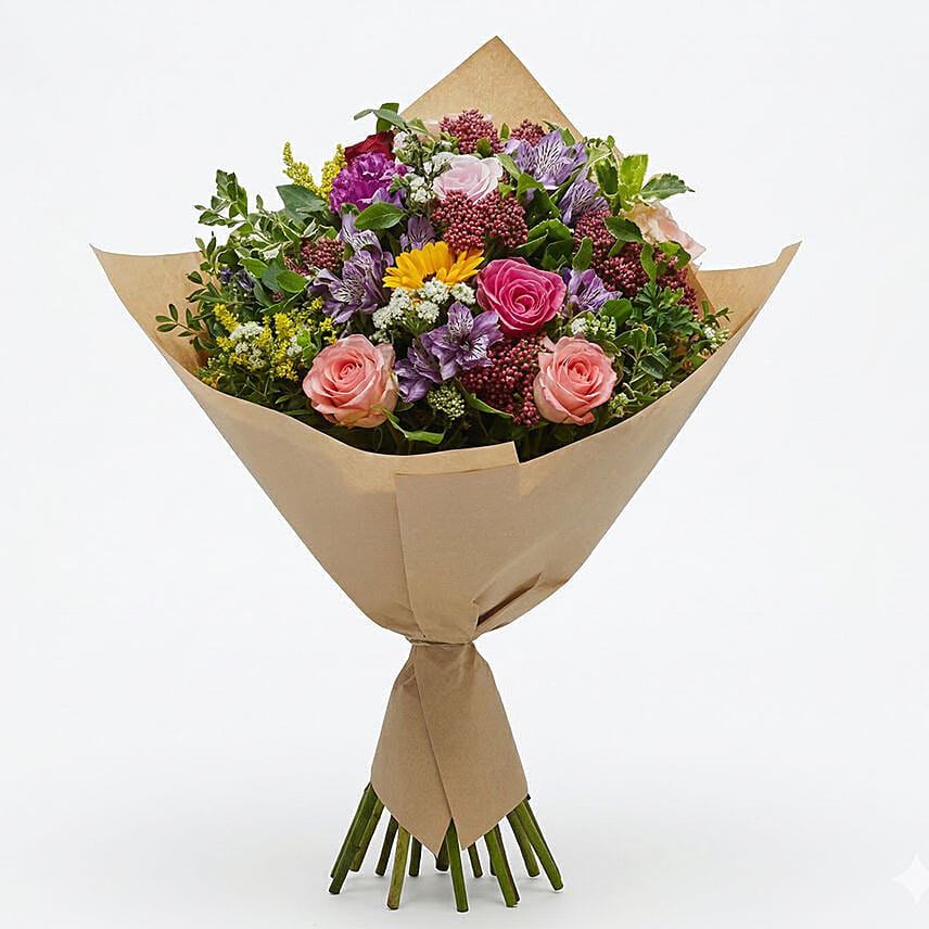 Blooming Harmony Bouquet: Send Flowers to Lebanon