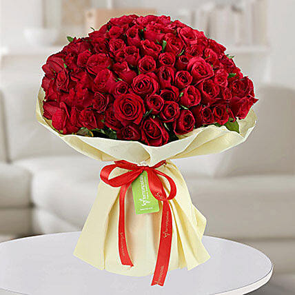 150 Red Roses Bunch: Hug Day Flowers