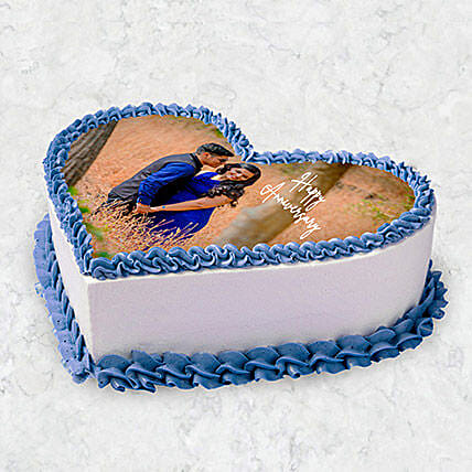 Heart Shaped Photo Cake 10 Pax: Heart Shape Cake
