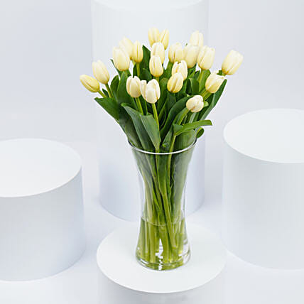 20 White Tulips: Birthday Gifts for Employees