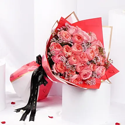 24 Premium Garden Roses: Teddy Day Flowers