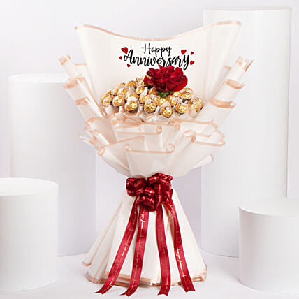 Anniversary Rocher Bouquet: 