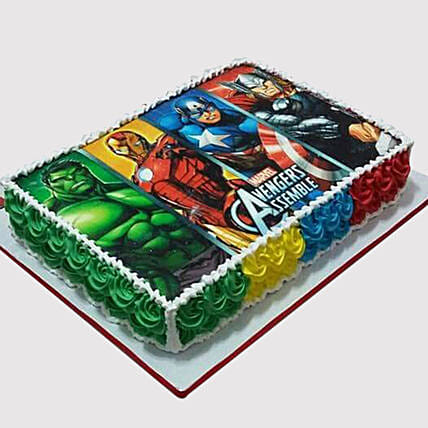 Avengers Superheroes Photo Cake: Avengers Cakes