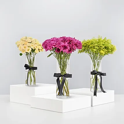 Beautiful Flowers Set of 3: Table Centerpieces