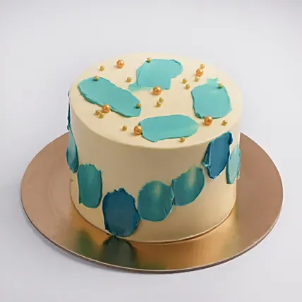 Blue Accents Cake One Kg:  Eggless Cake Delivery