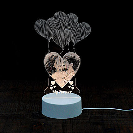 Celebrating Love Personalised LED Lamp: Engraved Gifts in Dubai