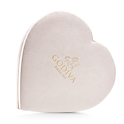 Coeur Gift Box Beige 12 Pc By Godiva: Hug Day Gifts